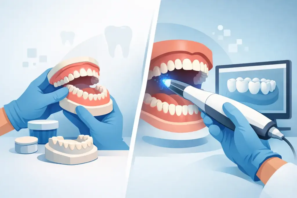 Can intraoral scans replace molds en odontología?